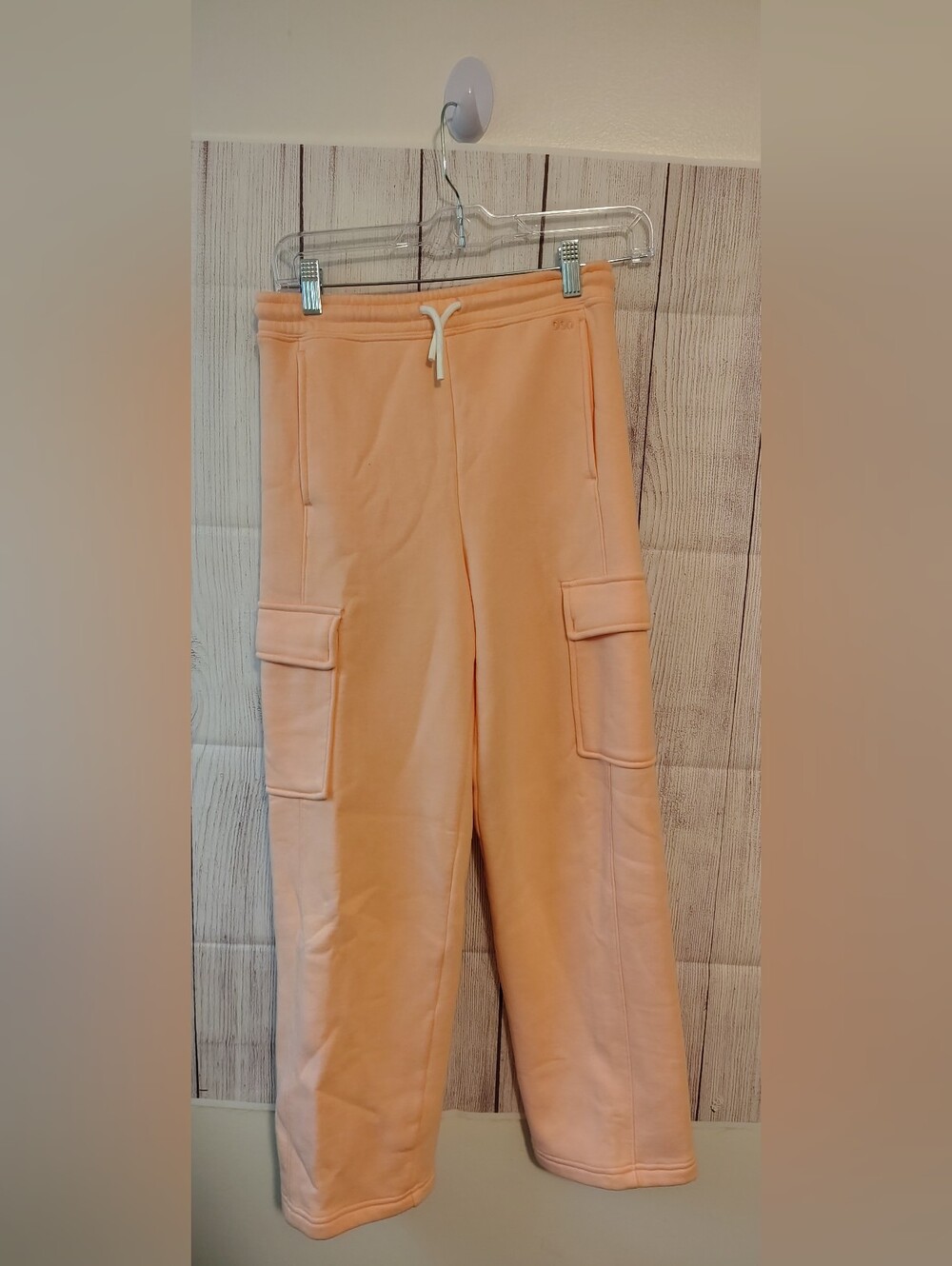 NWT DSG Girls Classic Fleece Cargo Pant Peach Colored Medium